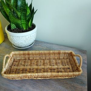 Vintage Wicker Catchall Basket